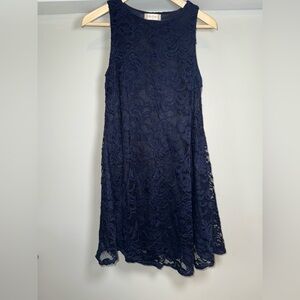 Altar’d State Navy Lace Sleeveless Dress Size Small